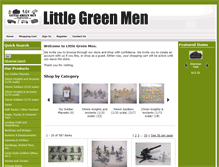 Tablet Screenshot of littlegreenmentoys.com